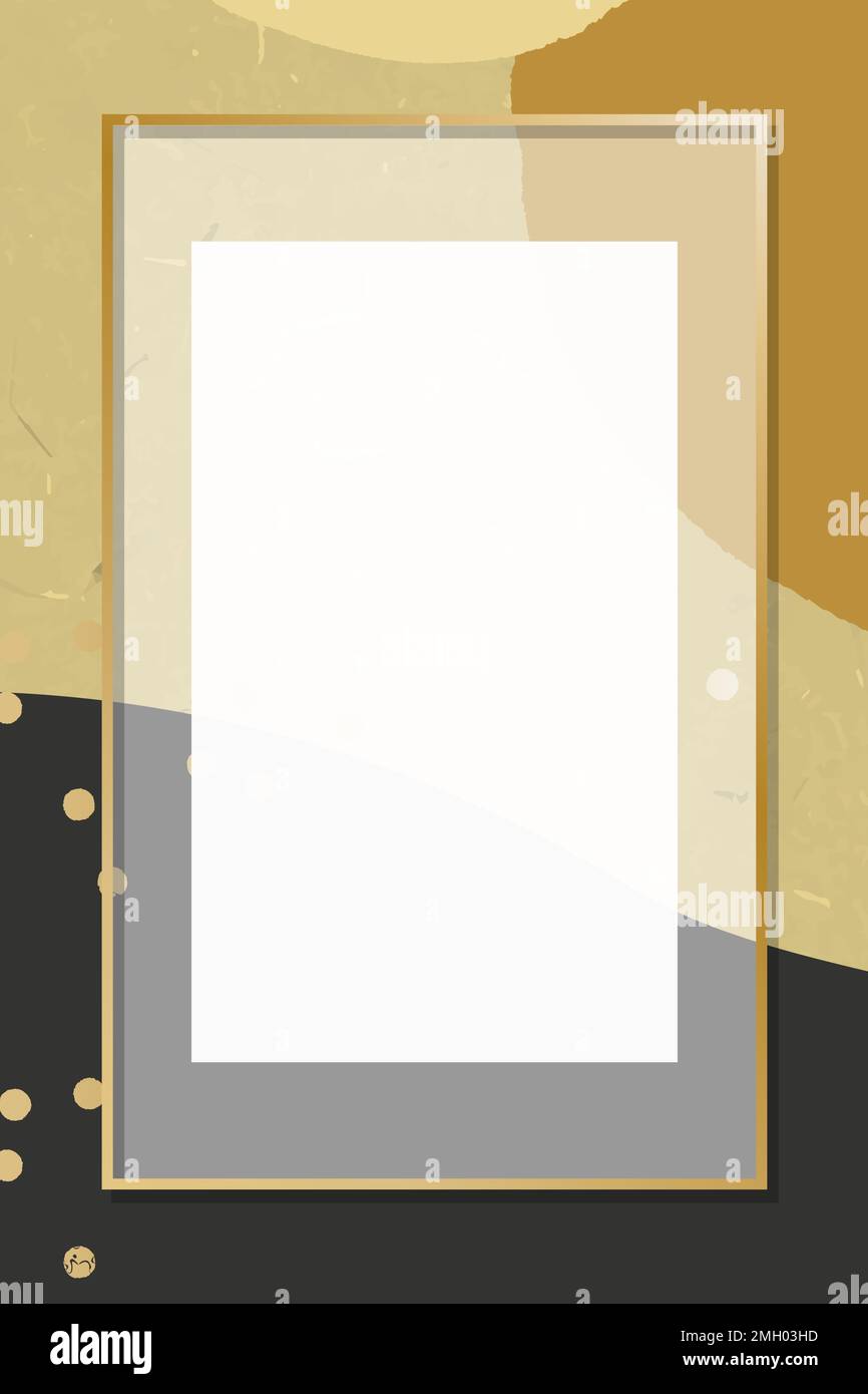 Transparent frame on Memphis pattern background vector Stock Vector