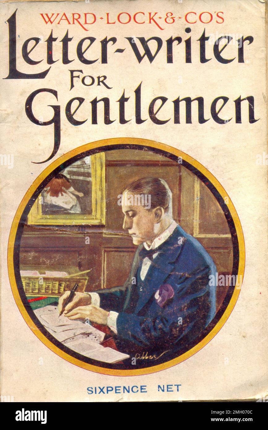 Ward Lock & Co's Letter-Writer for Gentlemen  1924 Stock Photo