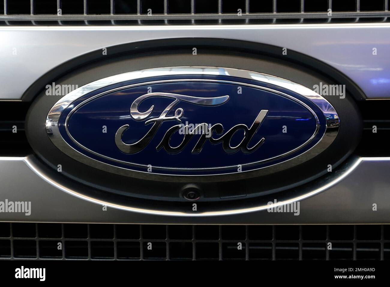 This is the front grill of a 2020 Ford F150 4x4 Supercrew truck on