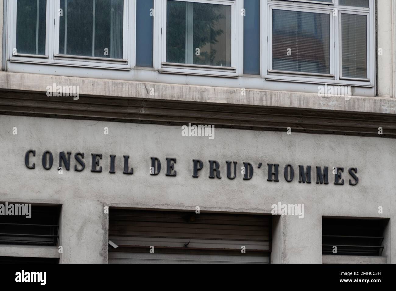 conseil de prud hommes french text on building office facade wall means