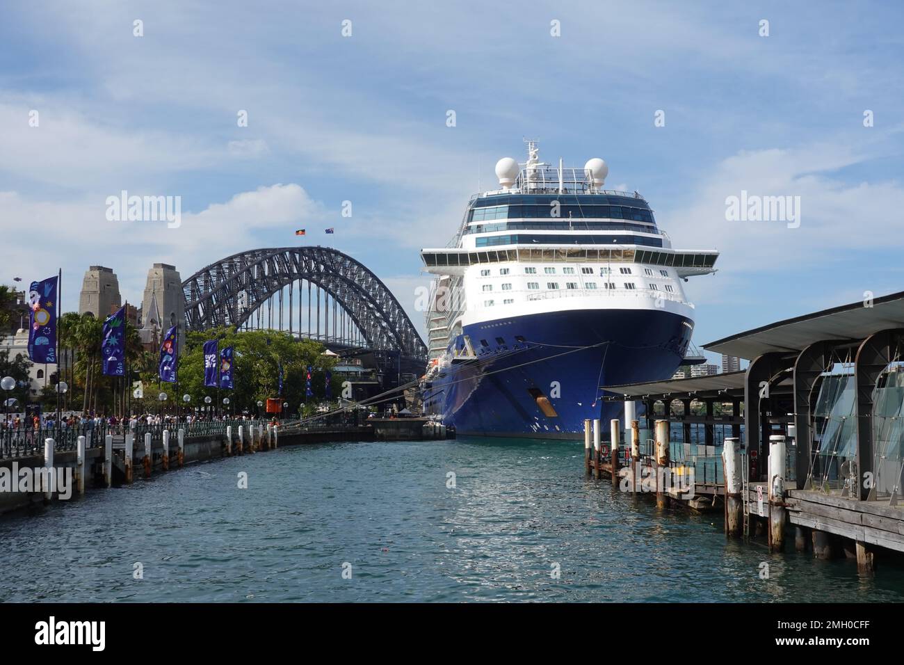 Celebrity Eclipse, Solisticclass cruise ship, moored at the