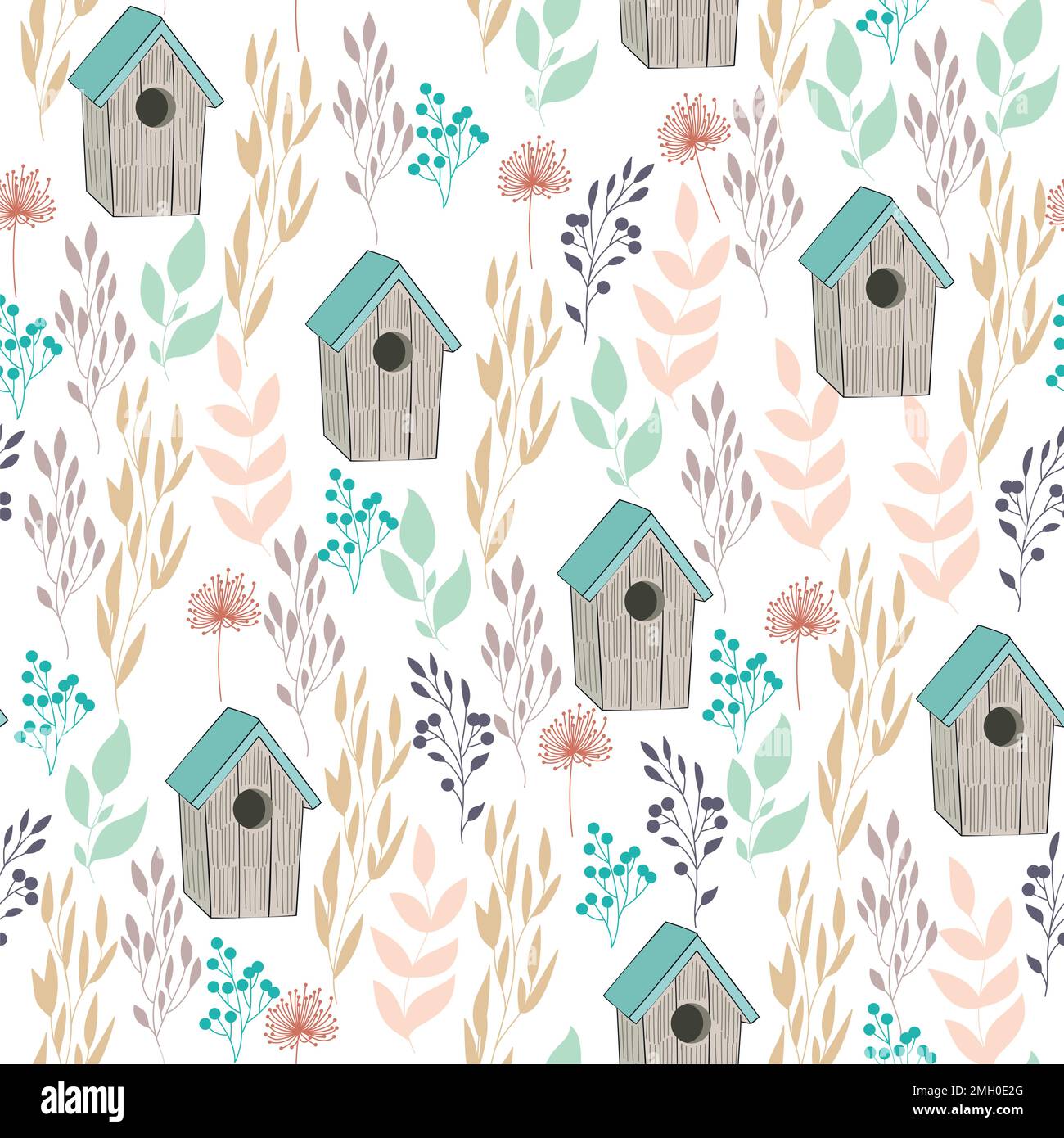 Seamless floral background Stock Vector Image & Art - Alamy