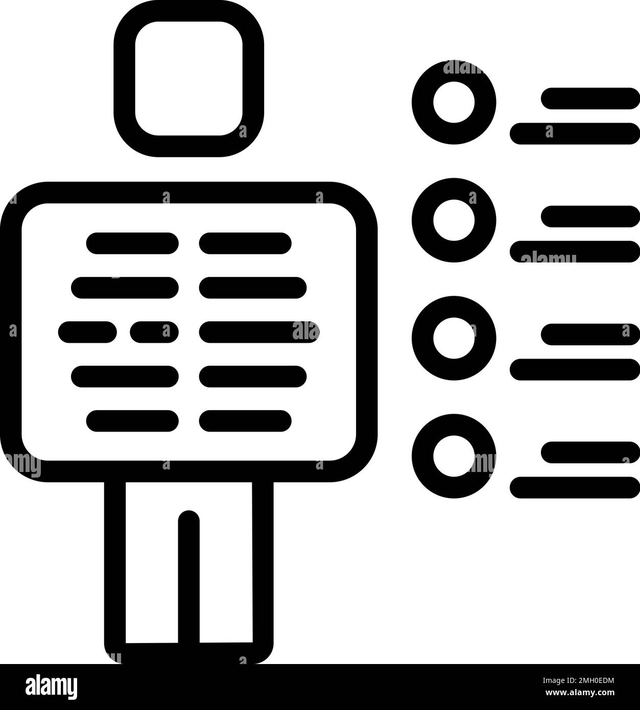 Patient icon outline vector. Emergency room. Medical clinic Stock 