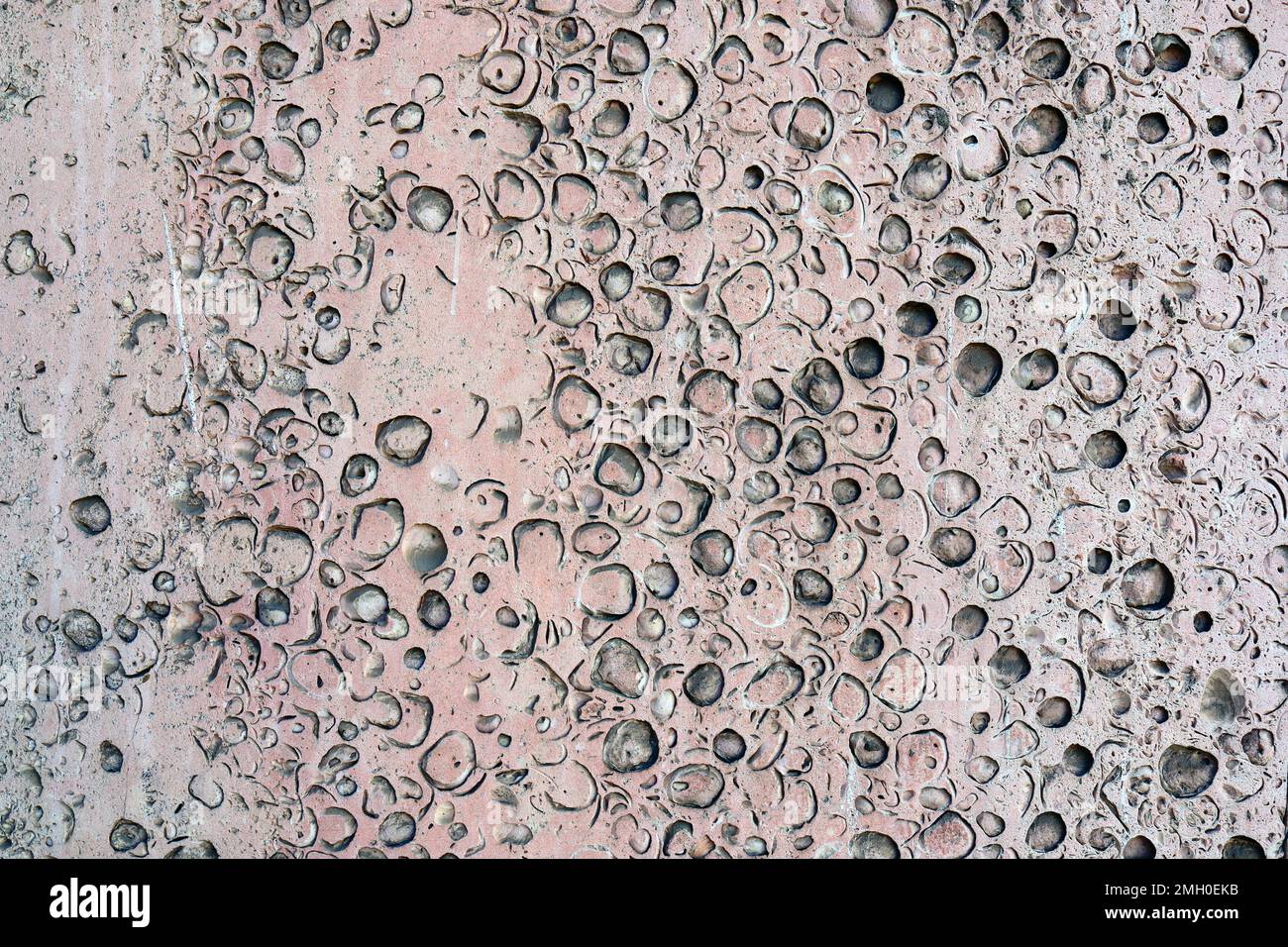 Pink-red granite, stone beautiful background Stock Photo