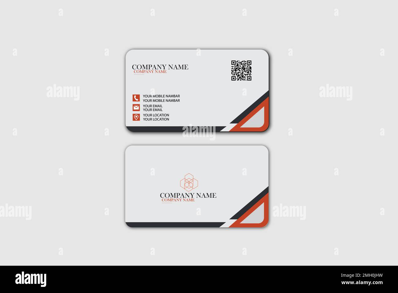 business card template design Stock Vector