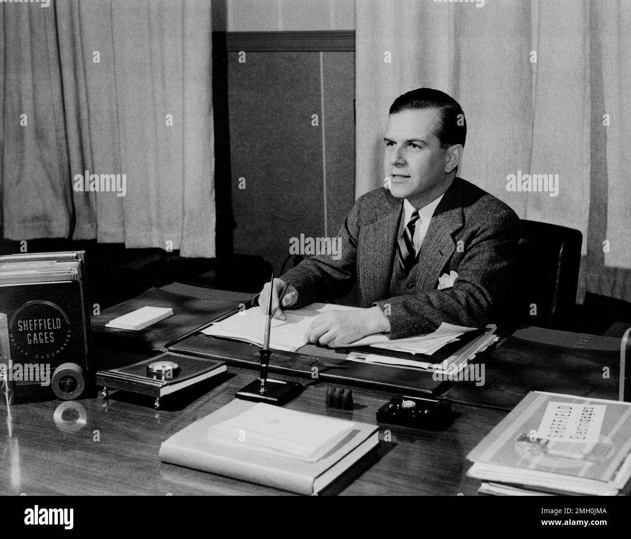 Louis F. Polk, 39, president of the Sheffield Corp., which designs and