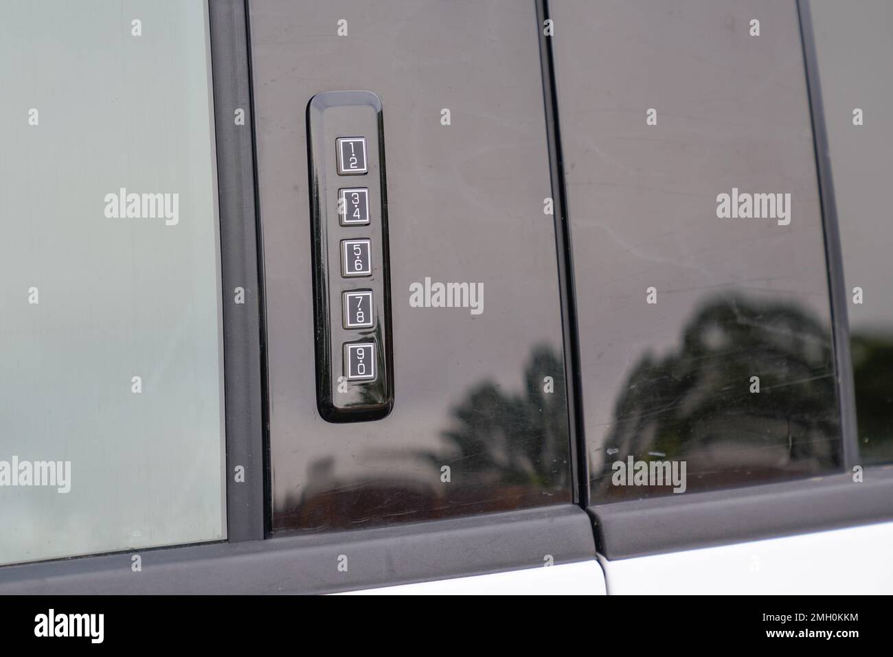 car keyless entry encrypted Door Keypad Code vehicle Stock Photo Alamy