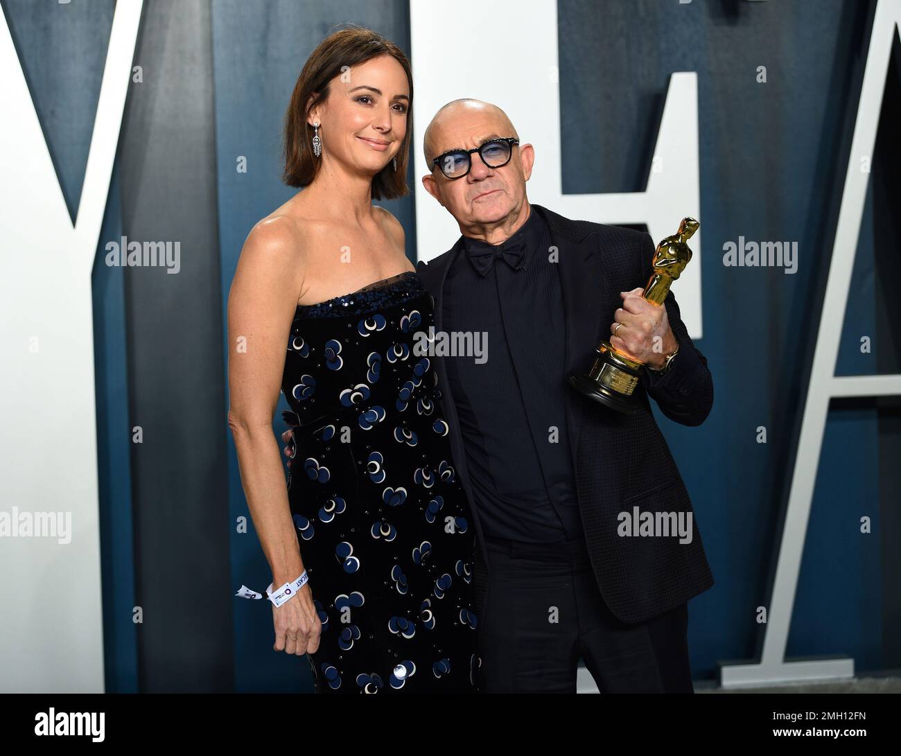Heather Lynn Hodgins Kidd, left, and Bernie Taupin arrive at the Vanity