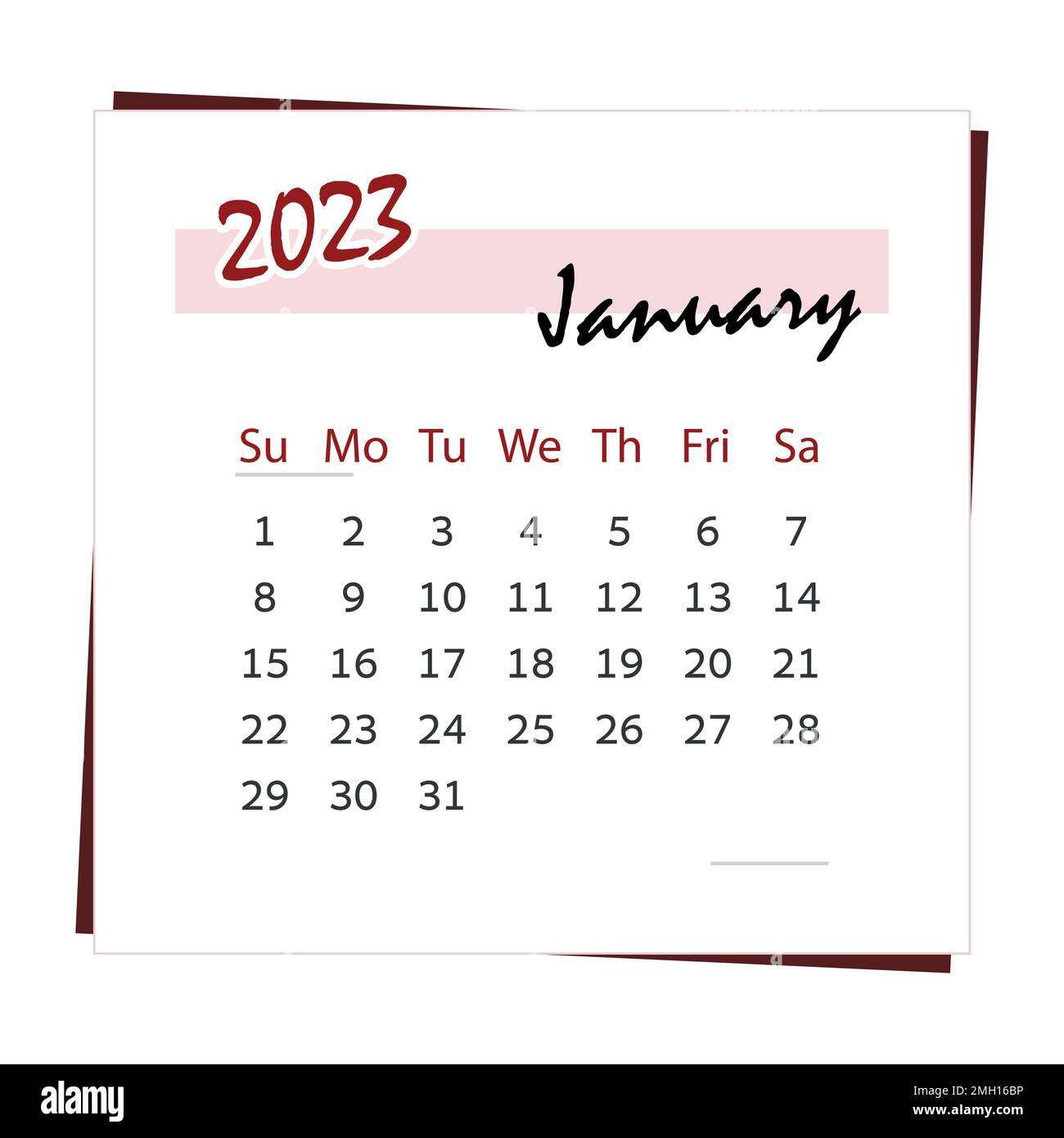 Calendar For The Month Of January 2023