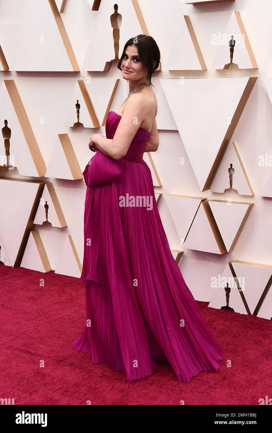Idina Menzel arrives at the Oscars on Sunday Feb. 9 2020 at the