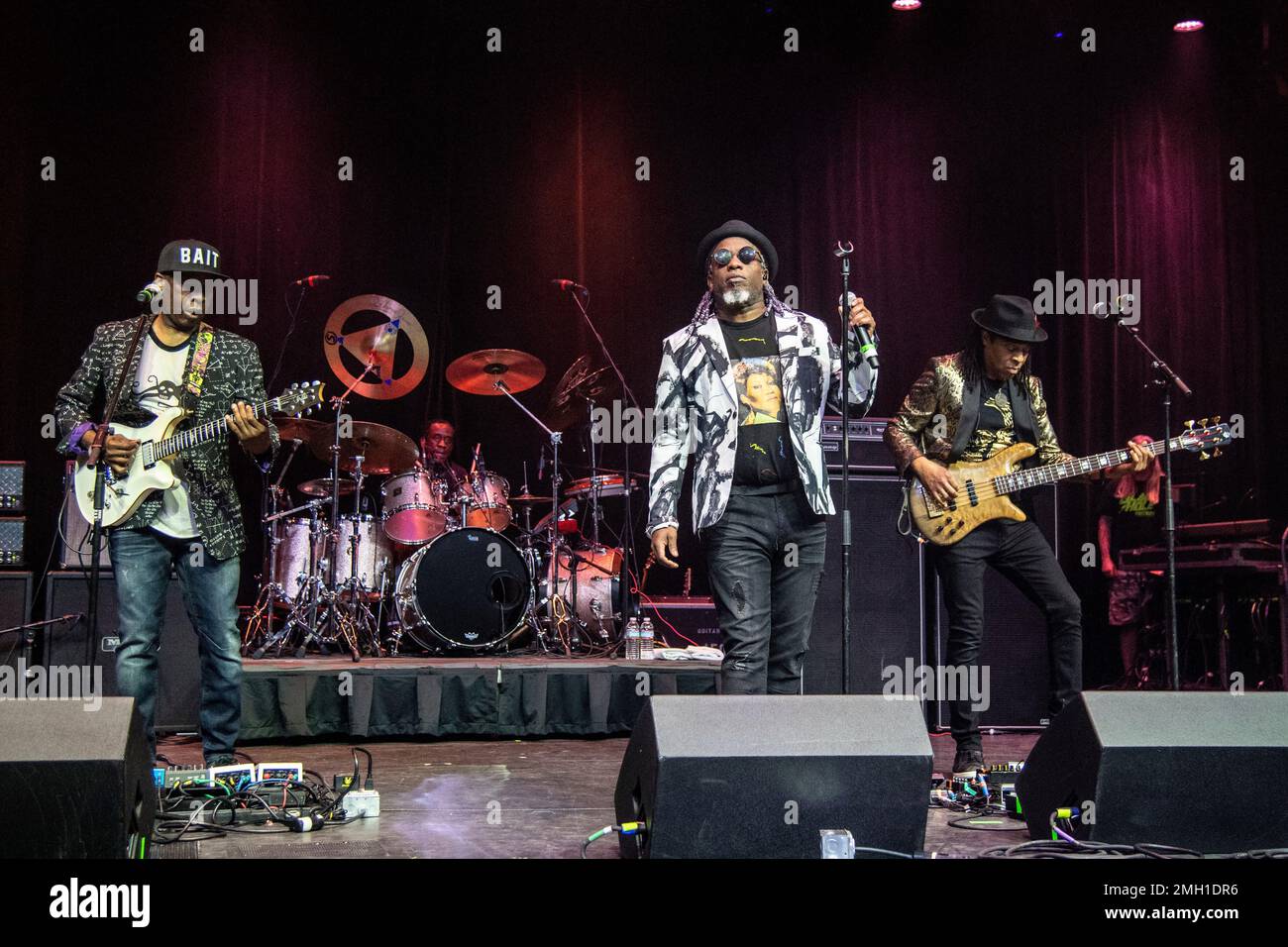 Vernon Reid, from left, Corey Glover, and Doug Wimbish of Living Colour