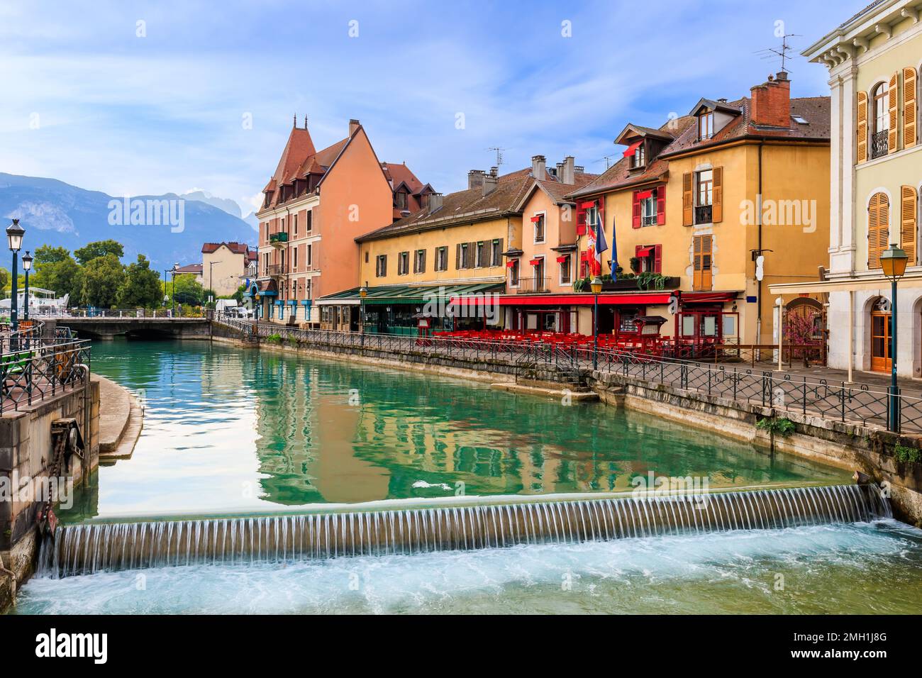Annecy, France. Quai de l'Ile and canal in the old city Stock Photo Alamy