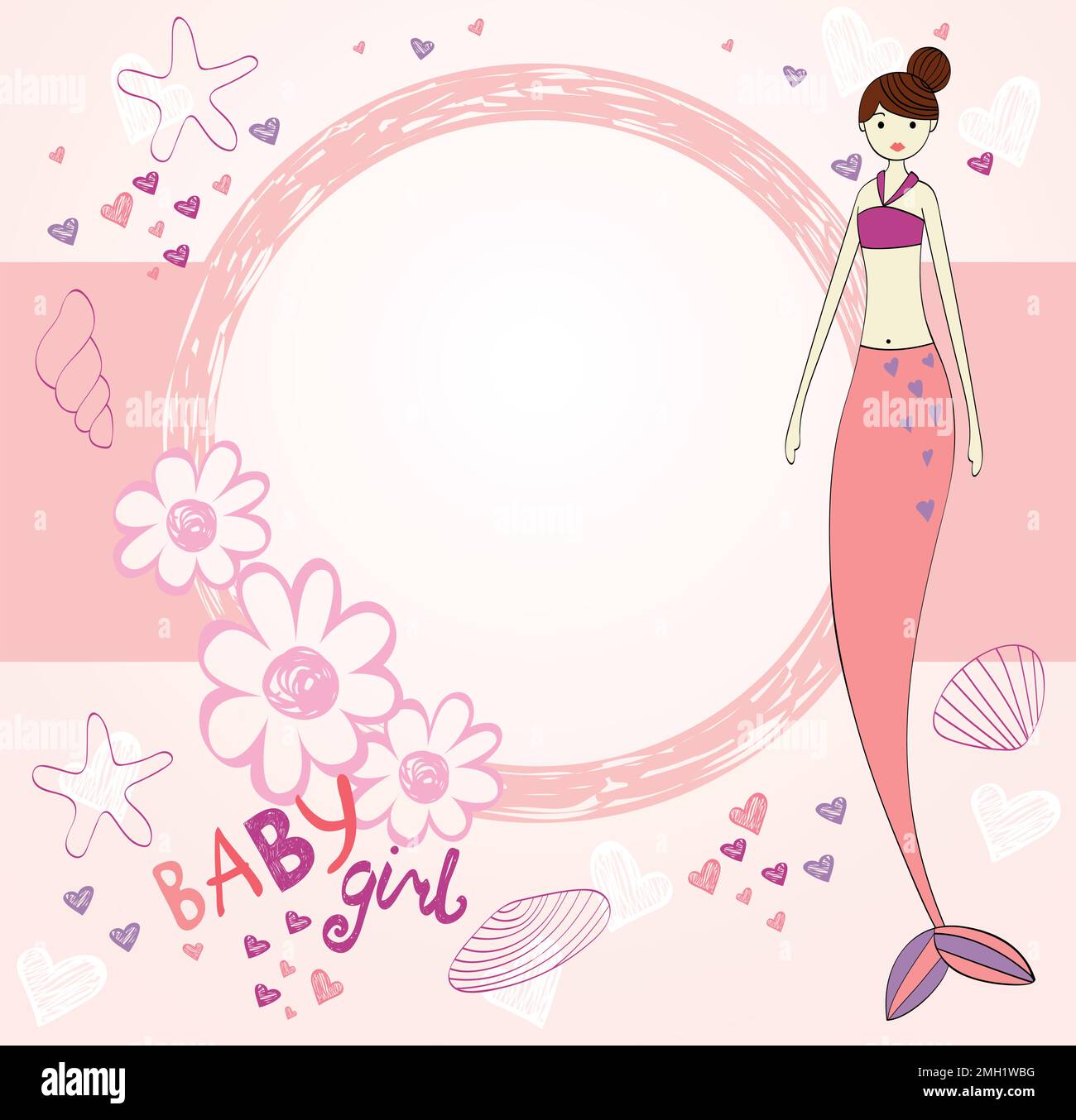 Baby shower card Stock Vector Image & Art - Alamy