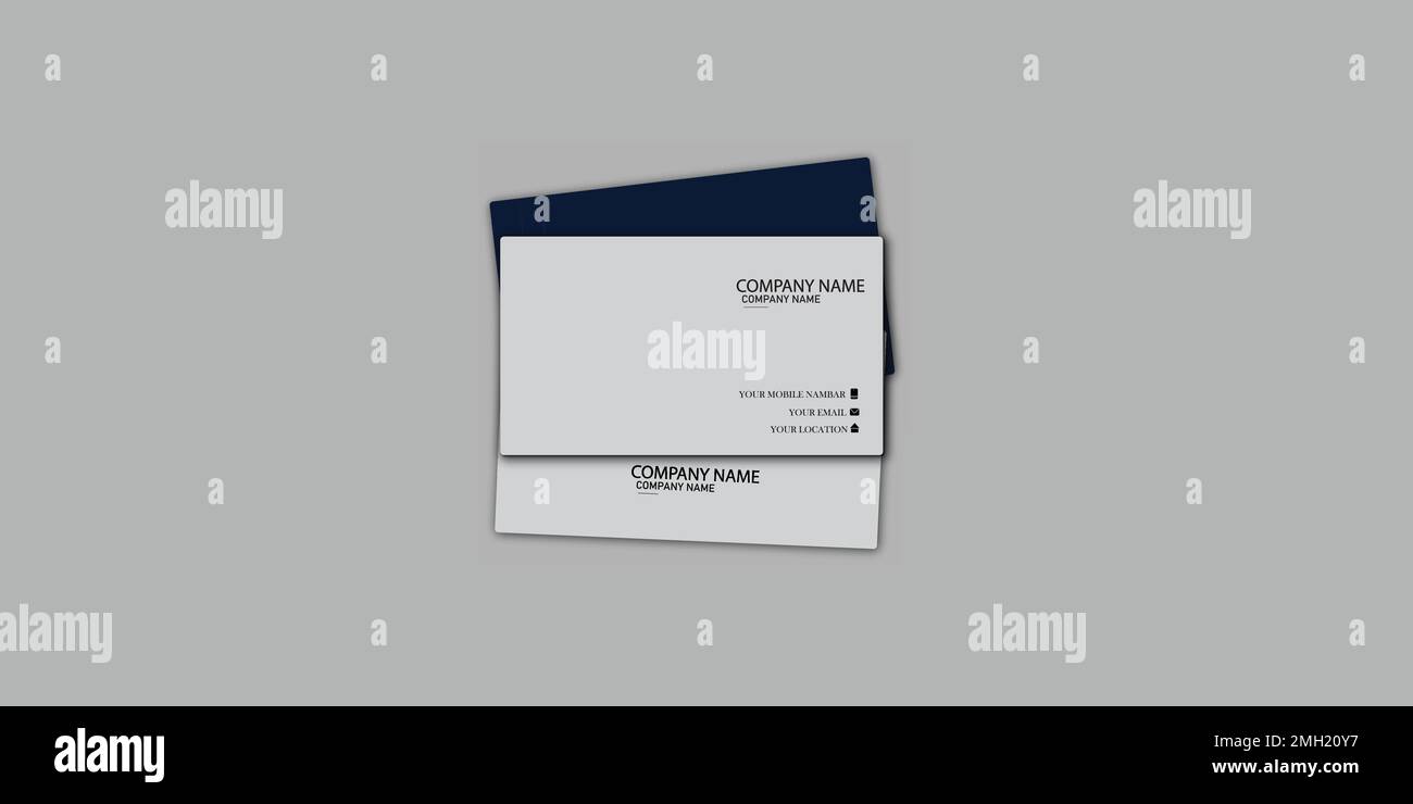 A sample business card template design Stock Vector