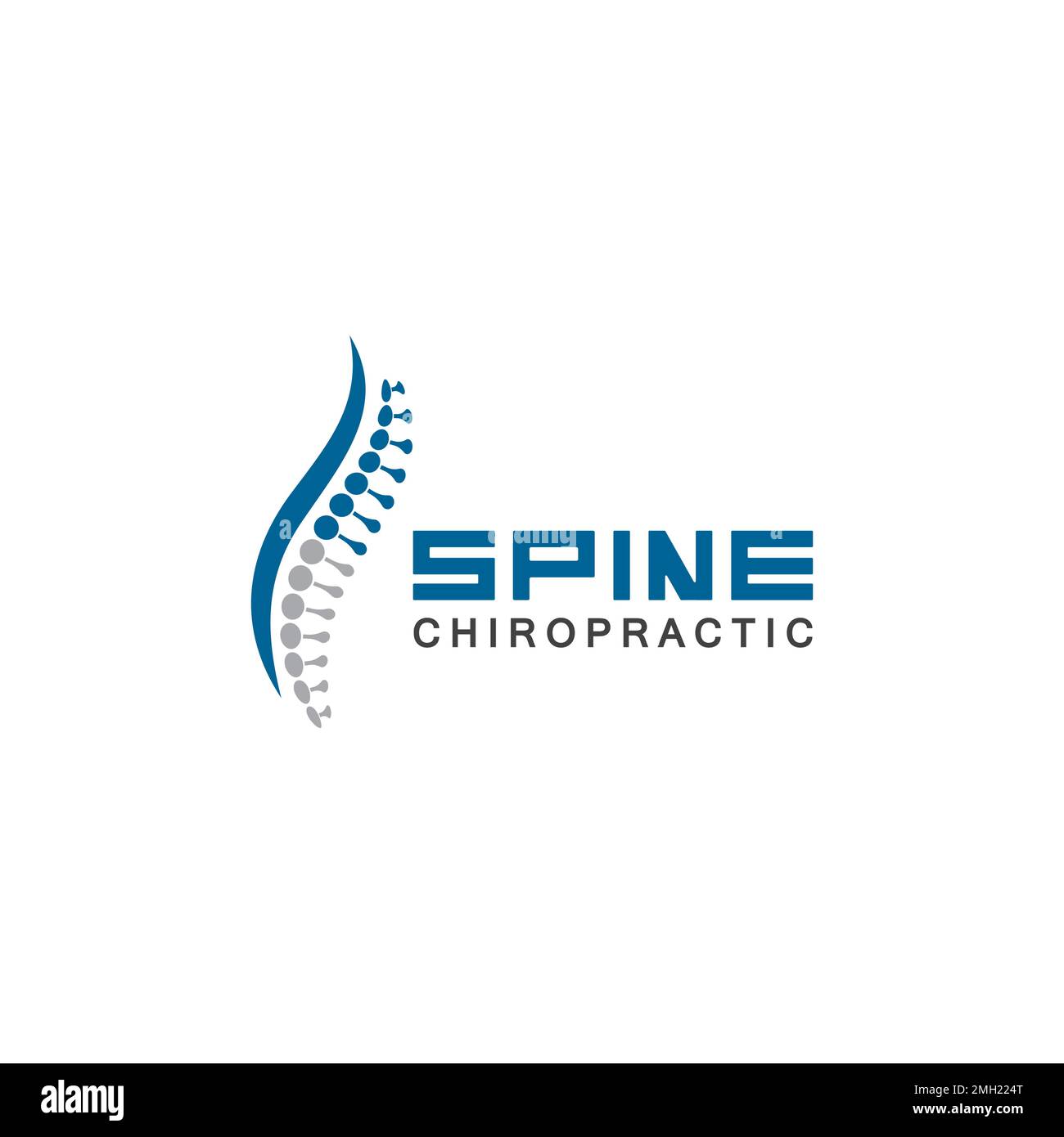 Spine logo vector illustration design template Stock Vector