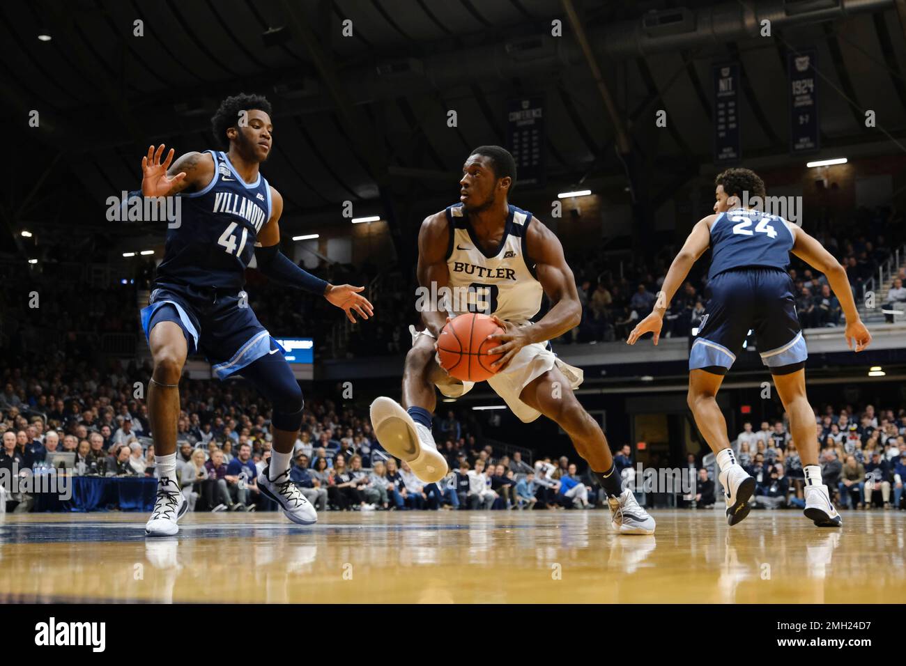 Butler guard Kamar Baldwin (3) in actions as Villanova played Butler in ...