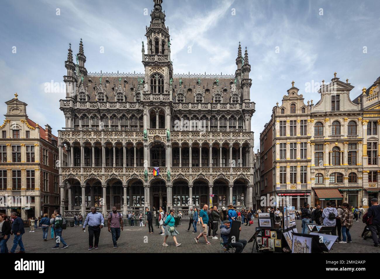 The City Museum in the Grand Place  of Brussels. Belgium. Stock Photo