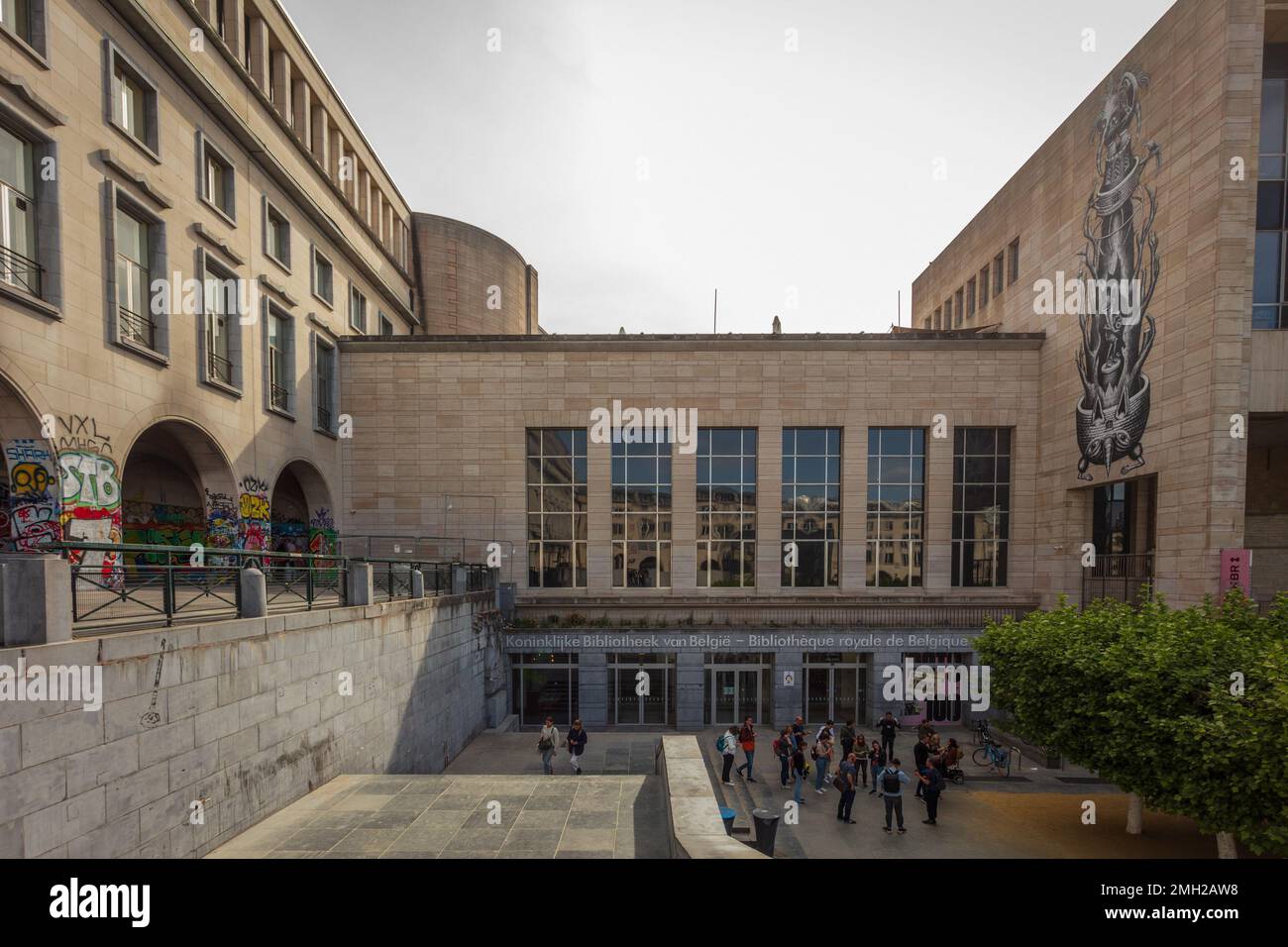 The Royal Library of Brussels. Belgium Stock Photo Alamy
