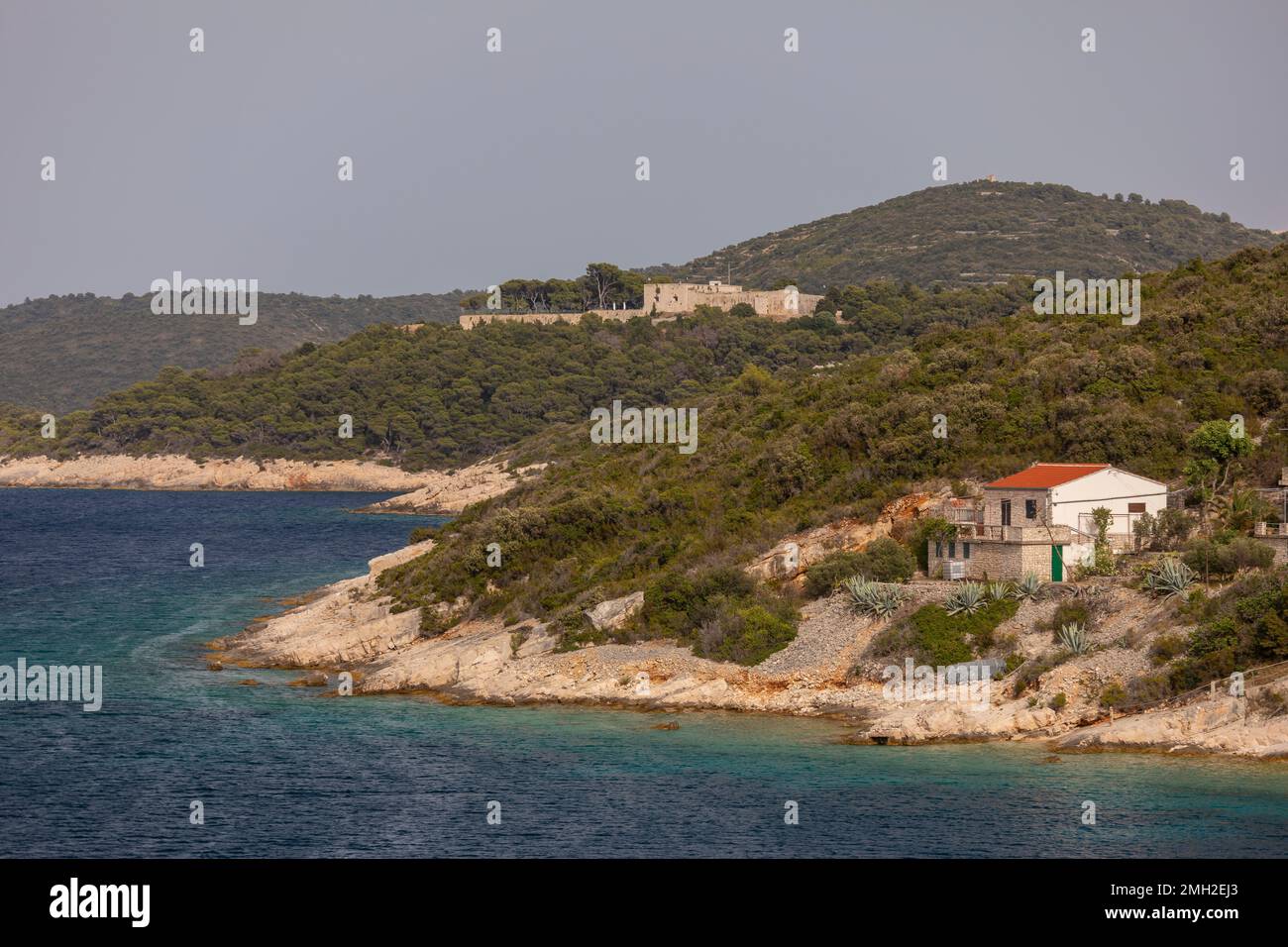 Parja ISLAND OF VIS, CROATIA, EUROPE - Coastal area near Parja Bay Stock ...