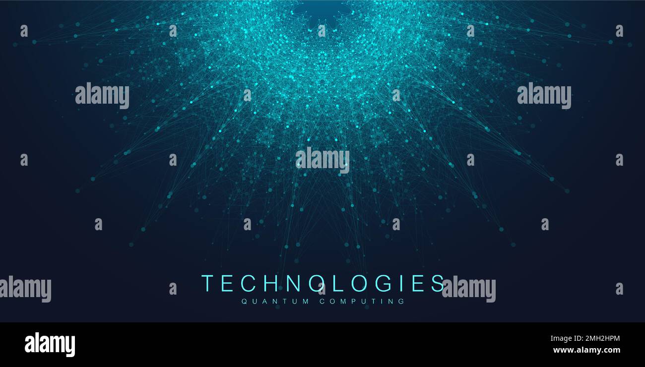 Digits abstract background with connected line and dots, wave flow. Digital  neural networks. Network and connection background for your presentation  Stock Vector Image & Art - Alamy