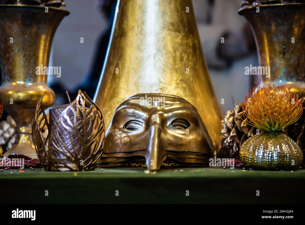 Chenonceau, France Dec. 29 2022 Christmas decoration in Chenonceau