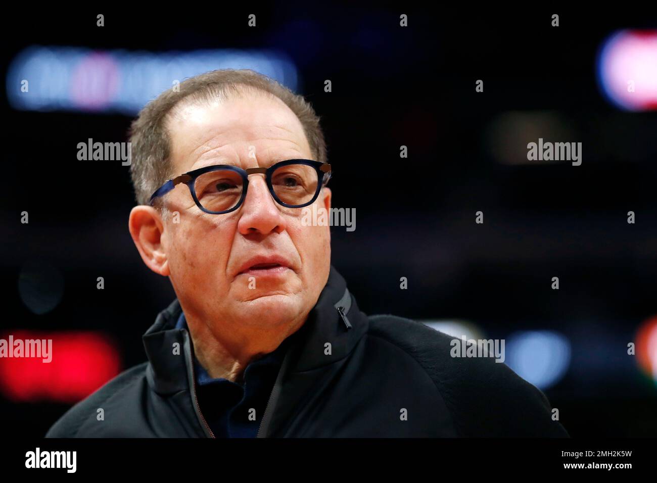 Detroit Pistons Vice Chairman Arn Tellem is seen during the first half
