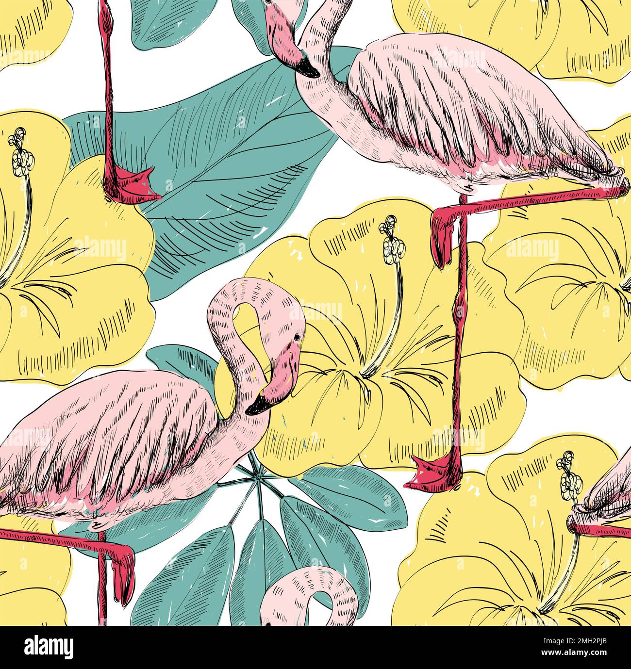 Tropical seamless pattern Stock Vector Image & Art - Alamy