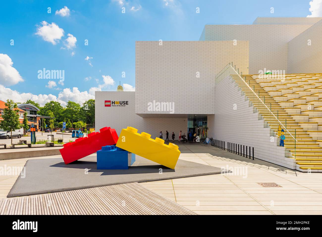 Lego House is a Lego Experience center in Billund, Denmark and also includes a Lego Museum. The building was inaugurated in 2017. Stock Photo