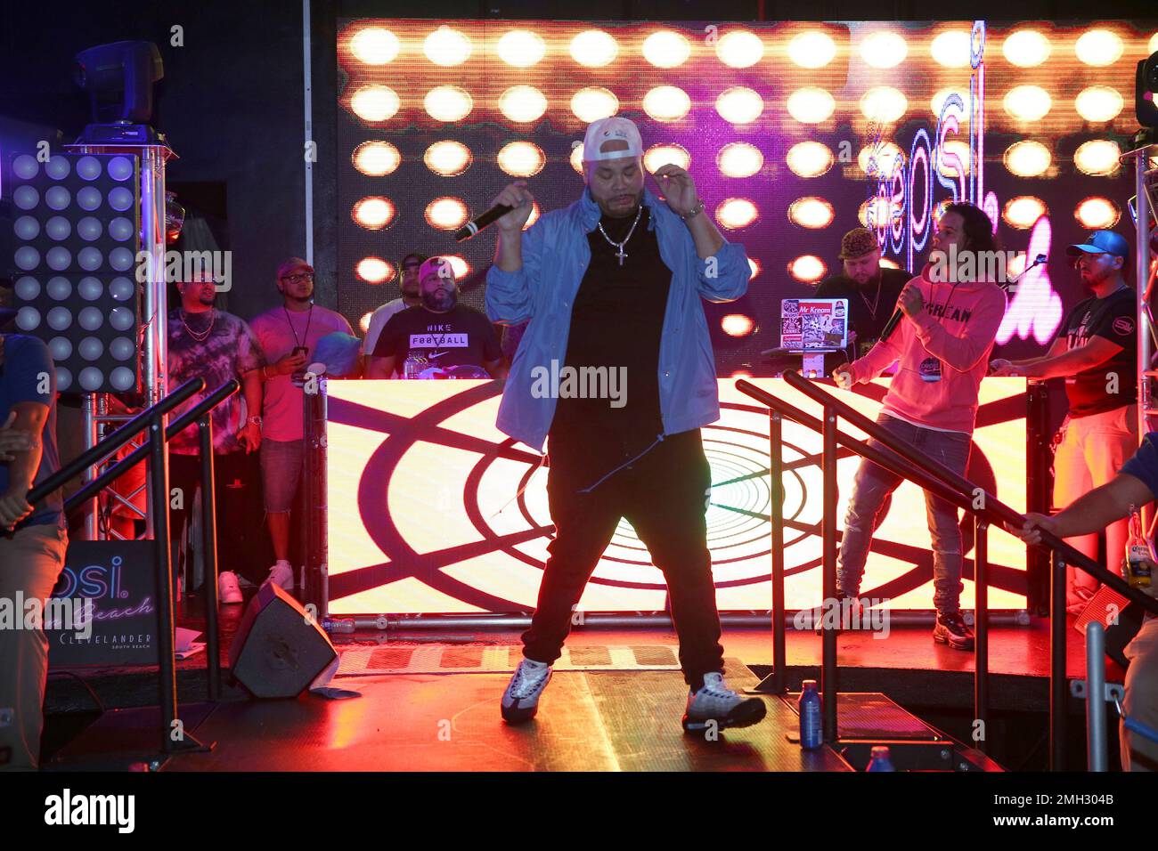 Super Nat Rapper Rapper Fat Joe performs at the Pepsi Super Splash Pool Party at Pepsi ...