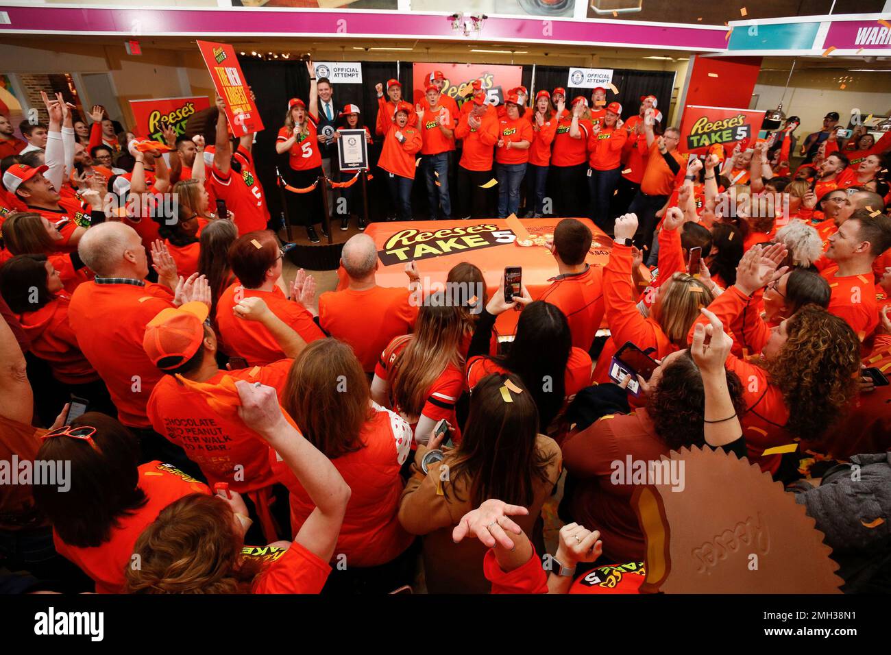 IMAGE DISTRIBUTED FOR HERSHEY Reese's Take 5 breaks the Guinness