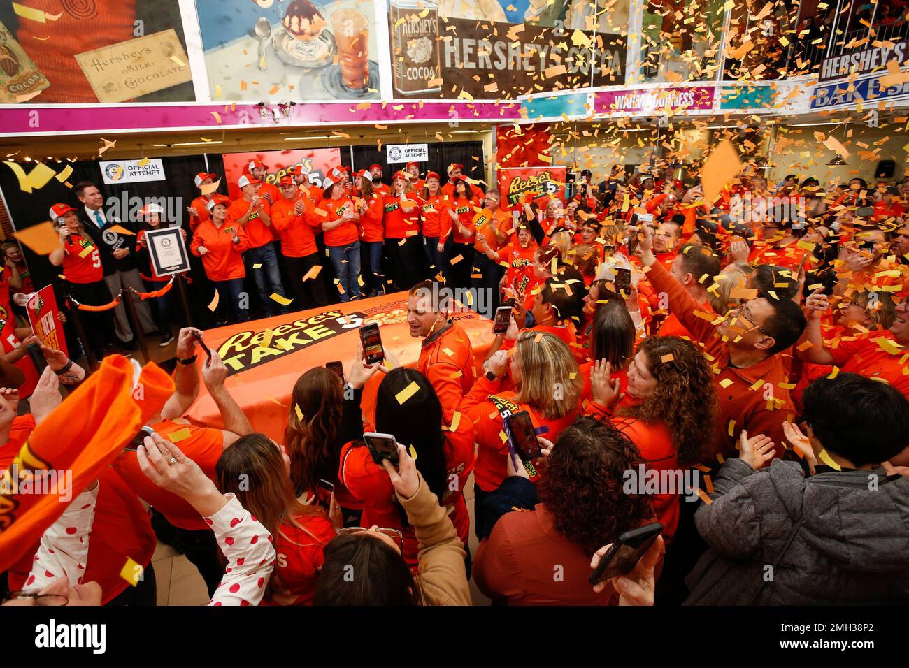 IMAGE DISTRIBUTED FOR HERSHEY Reese's Take 5 breaks the Guinness