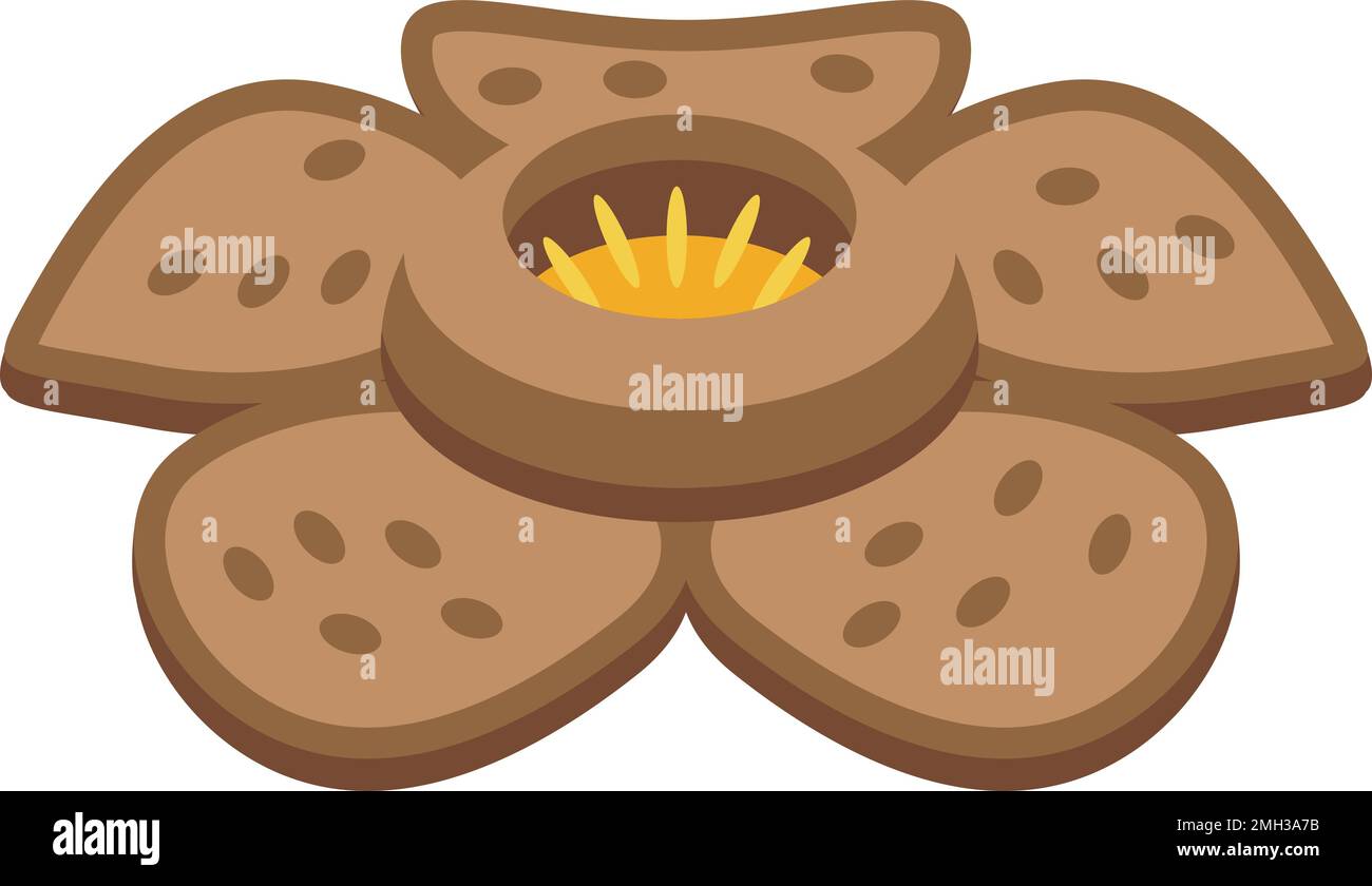 Jungle rafflesia icon isometric vector. Nature forest. Botanical ...