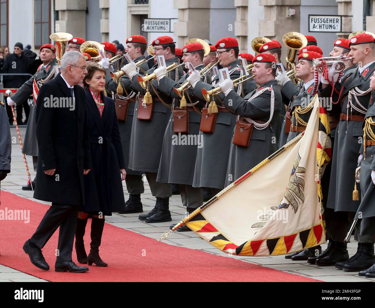 Austrian President Alexander Van der Bellen and Swiss President ...