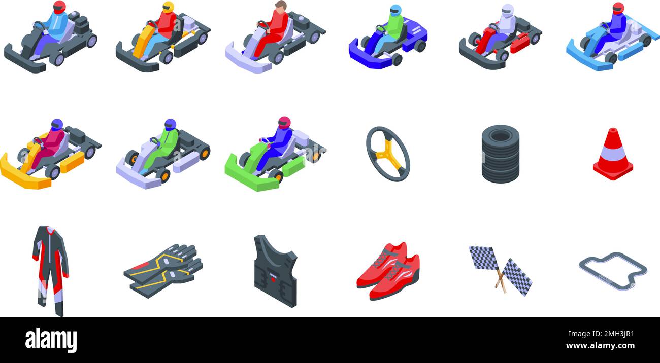 Go kart racer vector hi-res stock photography and images - Alamy