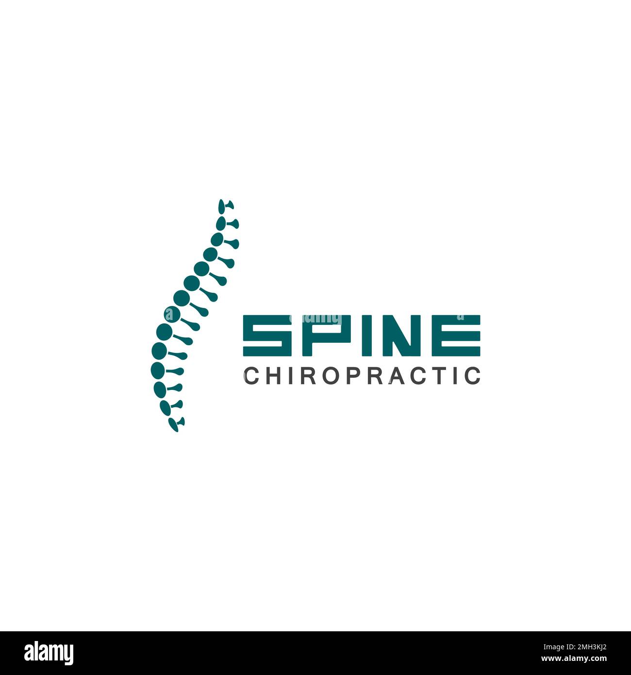 Spine logo vector illustration design template Stock Vector