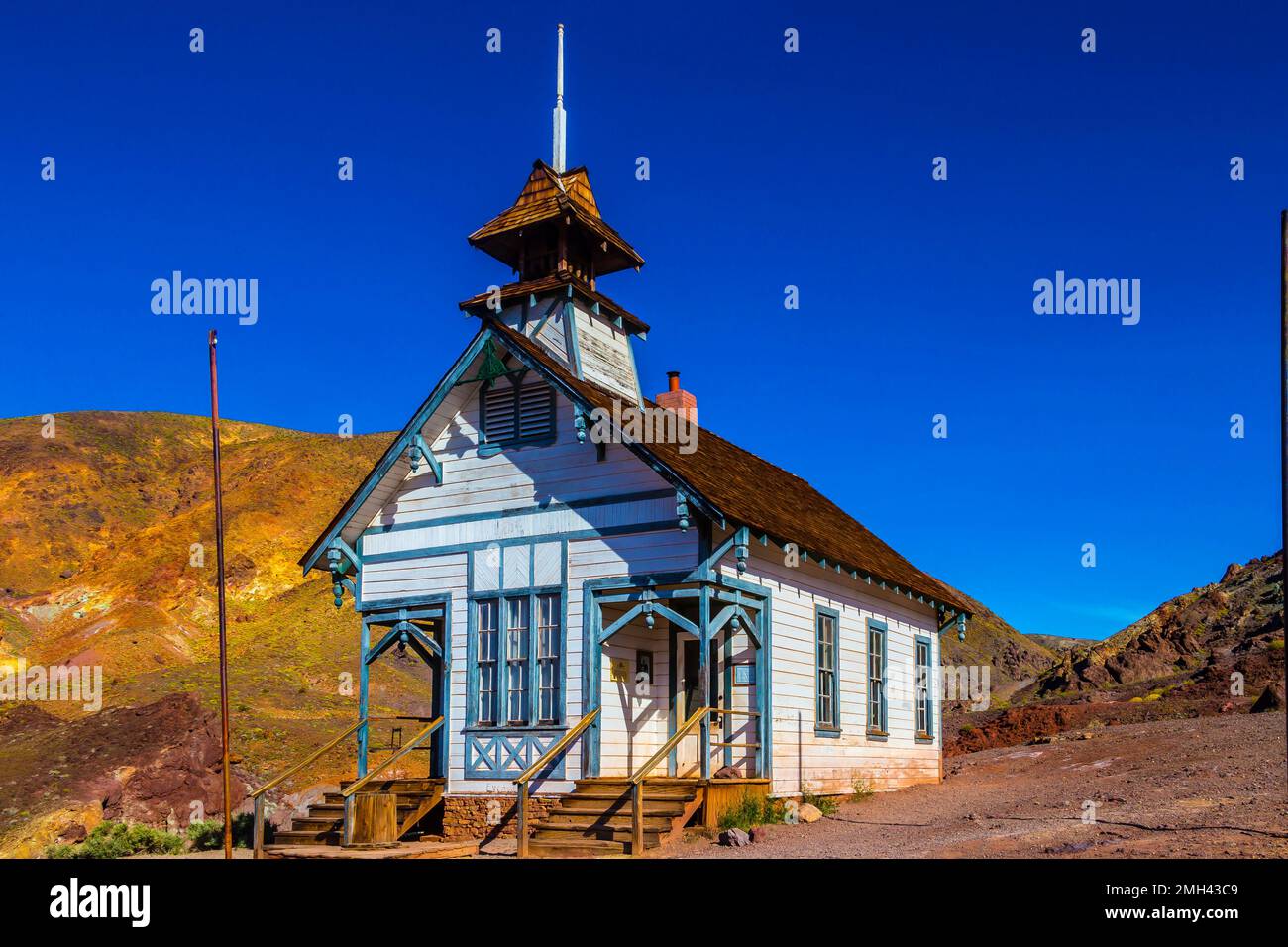 Calico School House Stock Photo Alamy