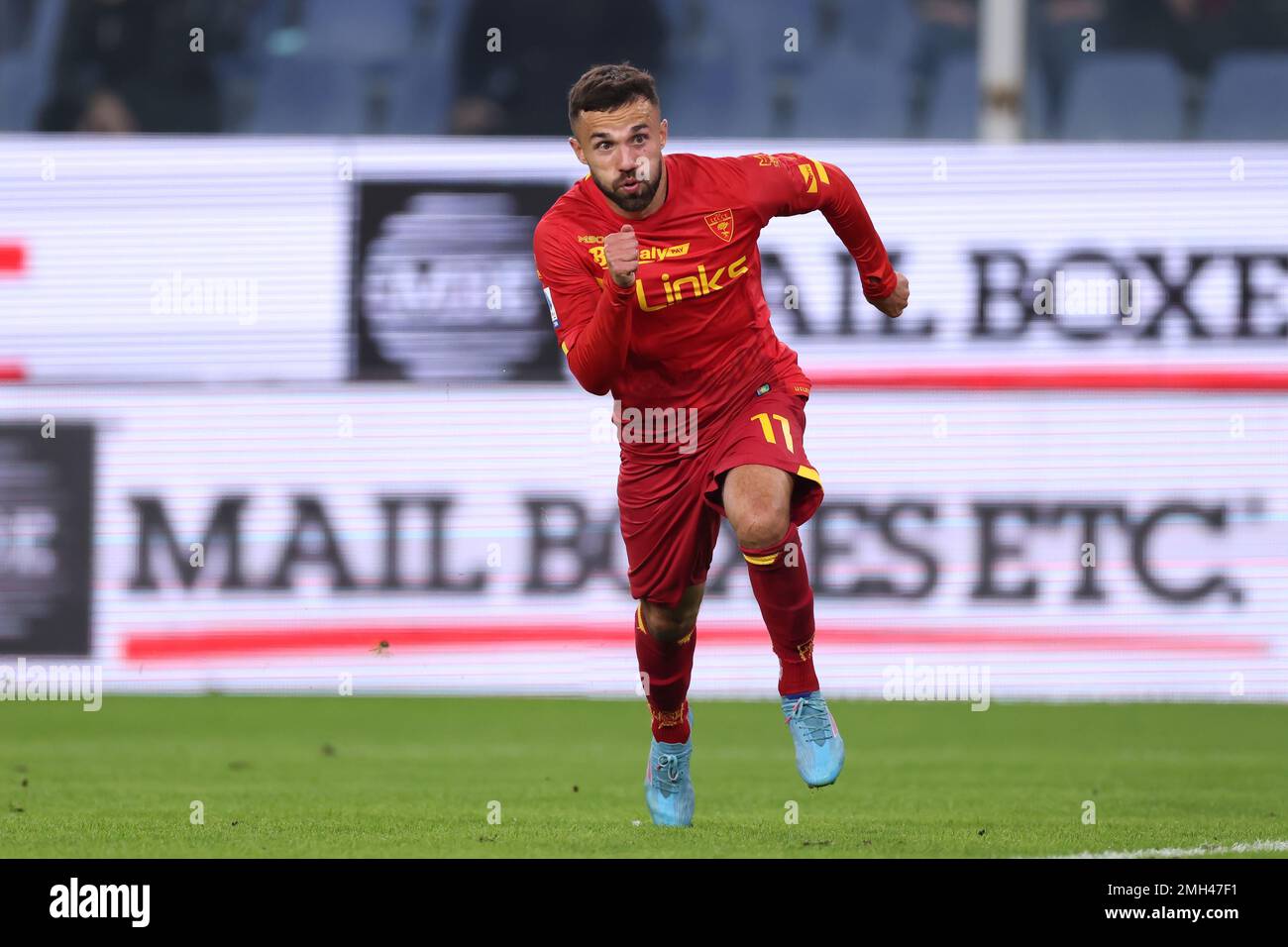 Genoa, Italy, 12th November 2022. Federico Di Francesco of US Lecce during the Serie A match at Luigi Ferraris, Genoa. Picture credit should read: Jonathan Moscrop / Sportimage Stock Photo