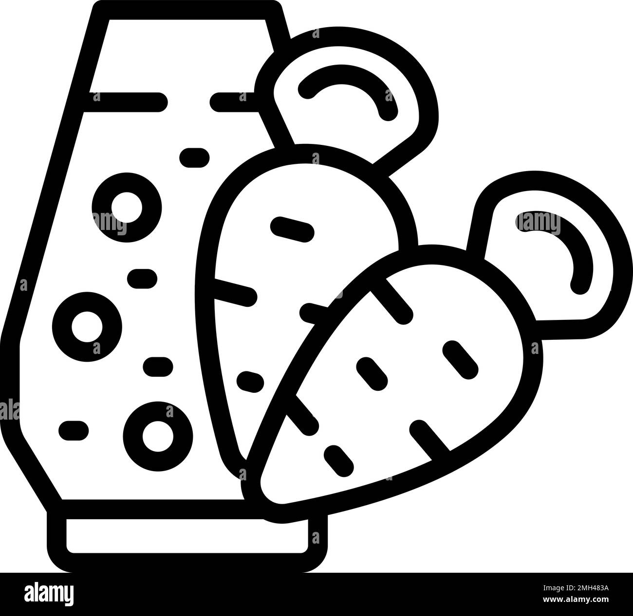 Carrot juice icon outline vector. Fruit drink. Fresh food Stock Vector