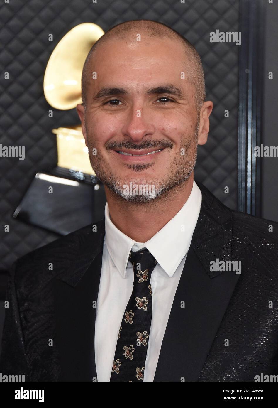 Zane Lowe arrives at the 62nd annual Grammy Awards at the Staples