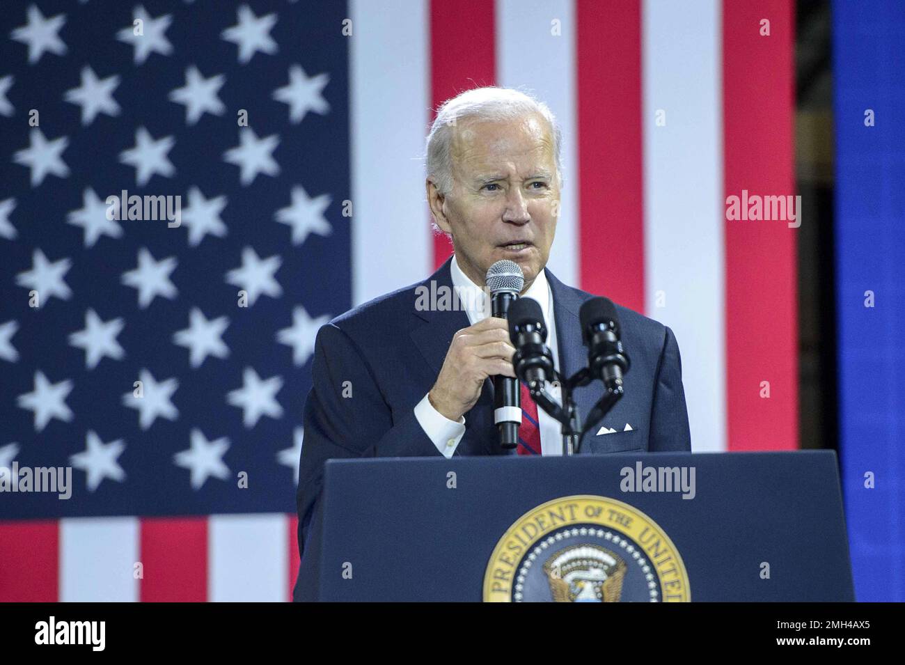 Washington DC, USA. 26th Jan, 2023. President Joe Biden delivers