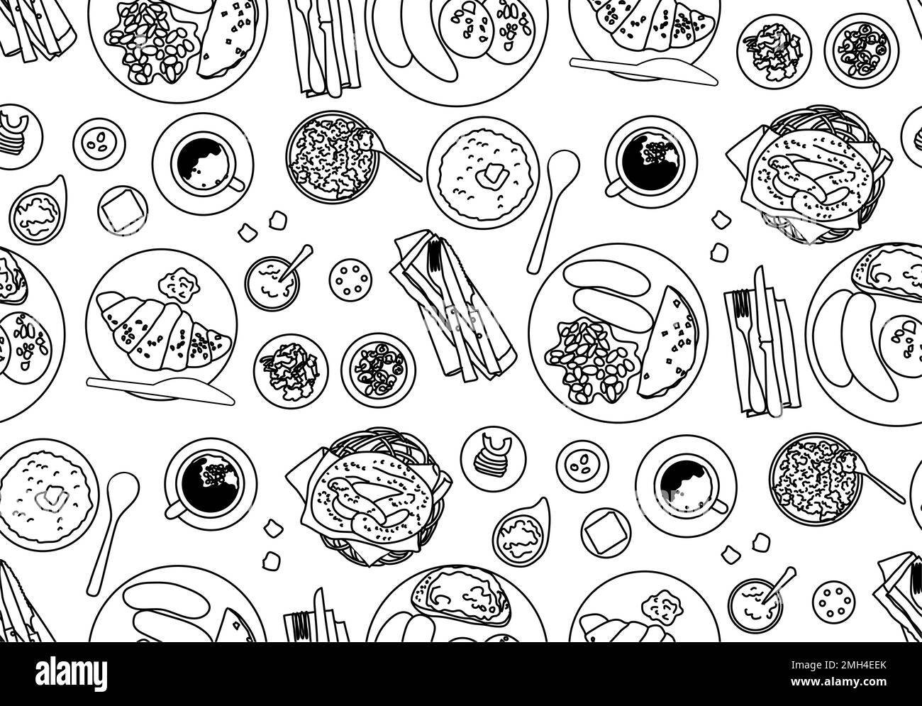 buffet-food-choice-stock-vector-images-alamy