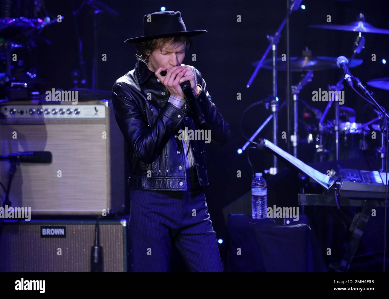 Beck performs on stage at the Pre-Grammy Gala And Salute To Industry ...