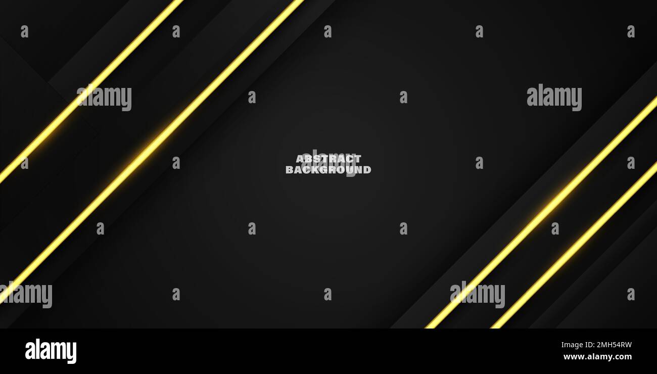 Abstract background with black layers. Vector illustration with ...