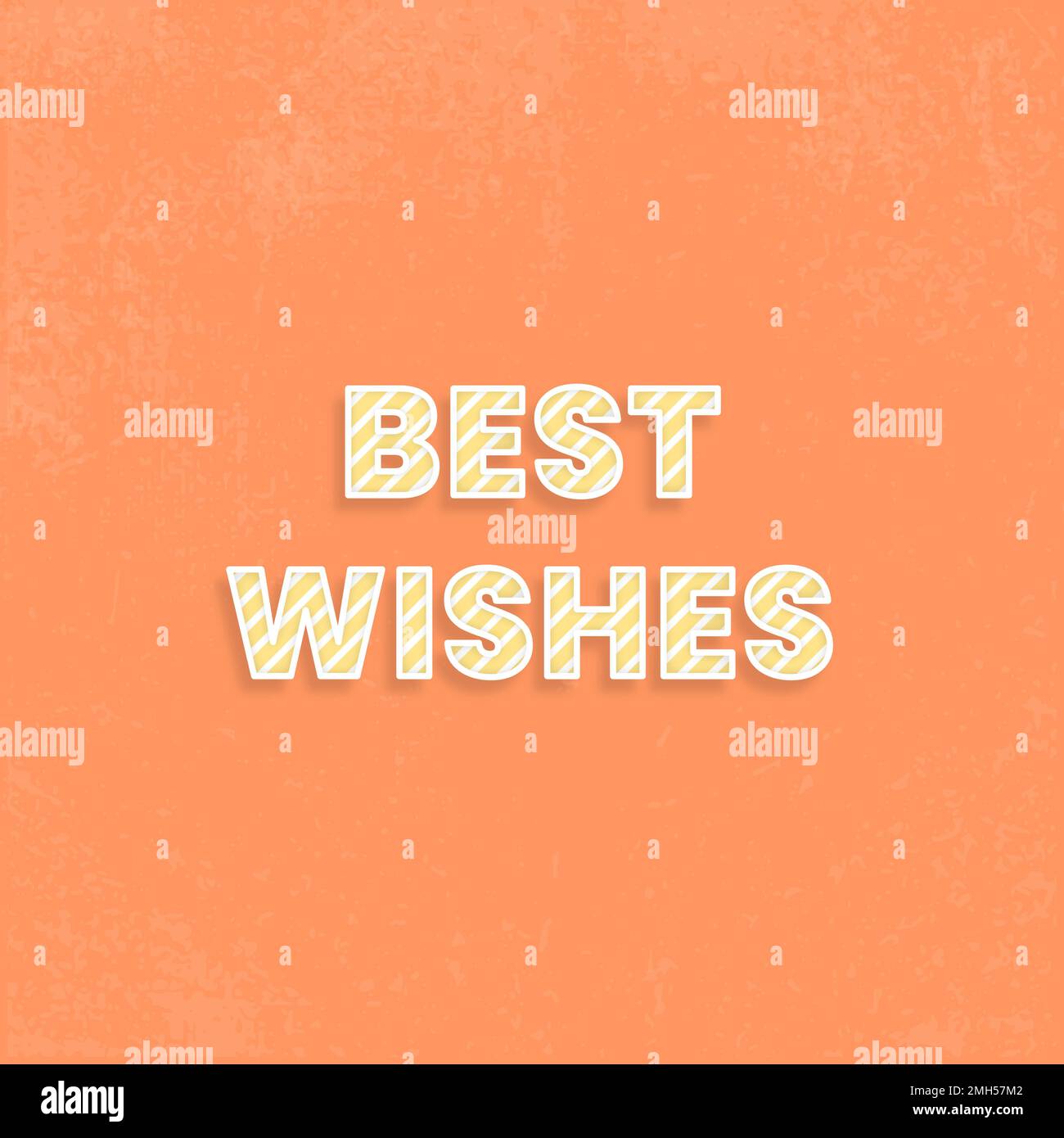 Best wishes candy stripe text vector typography Stock Vector Image