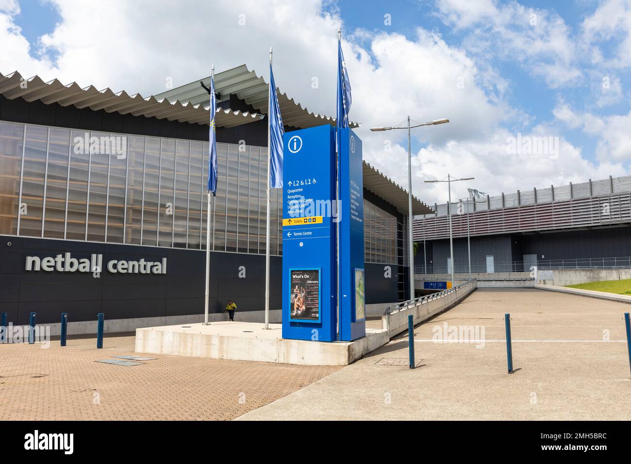 Netball Central sports facility and venue in Sydney Olympic Park,Greater Western Sydney,NSW,Australia Stock Photo