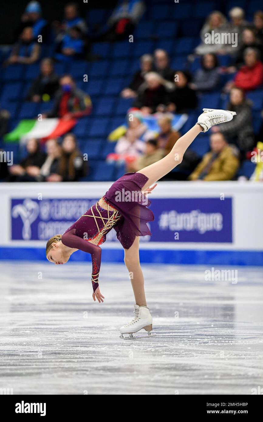 Kimmy REPOND (SUI), during Women Short Program, at the ISU European