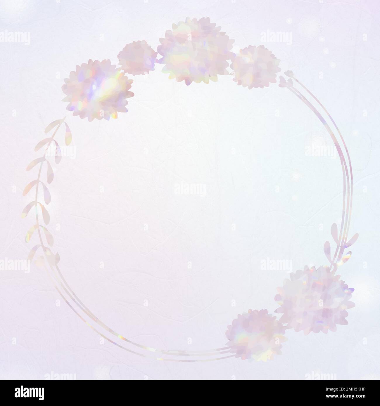Vector botanical frame holography effect Stock Vector Image & Art - Alamy