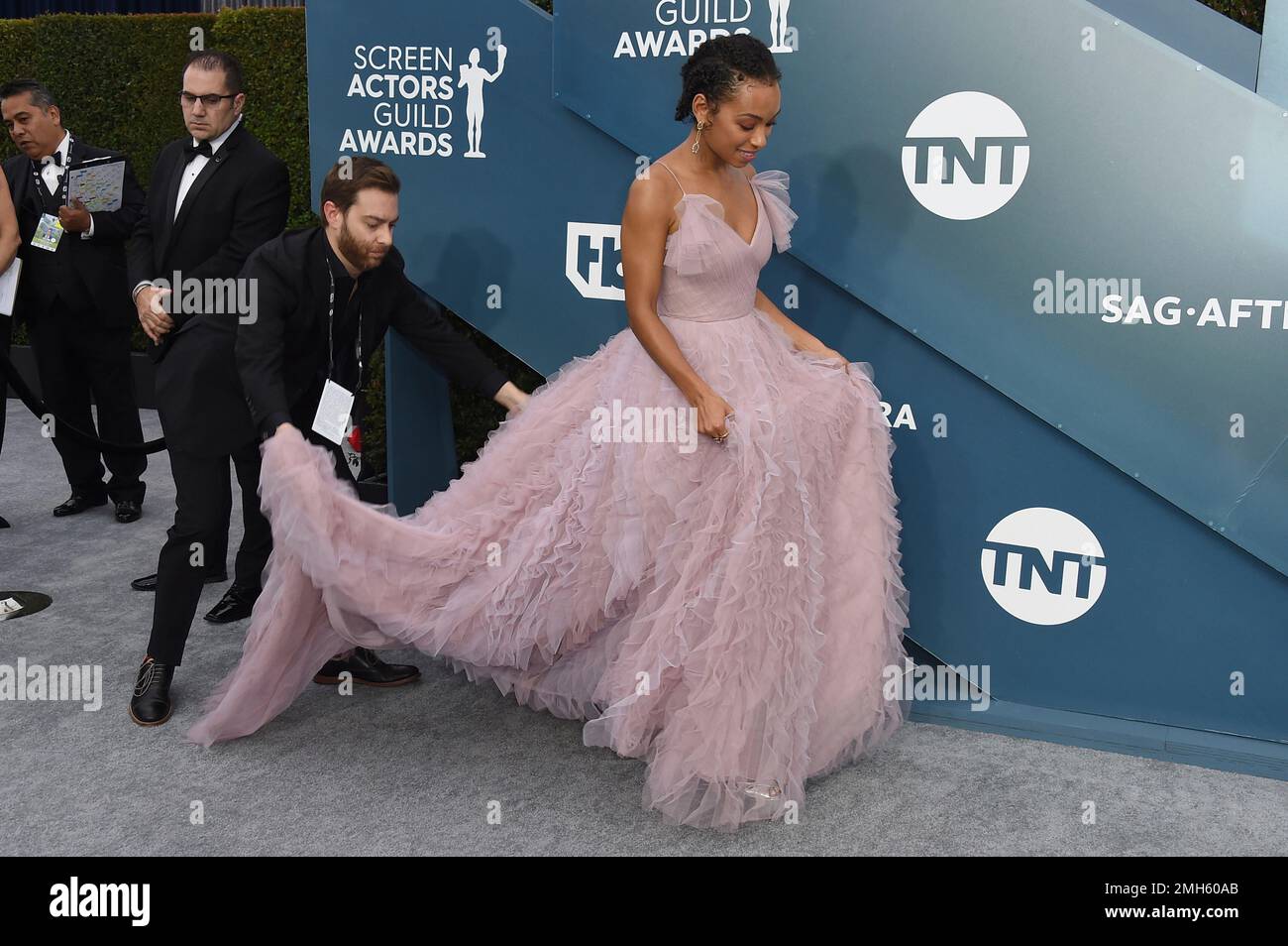 Logan Browning arrives at the 26th annual Screen Actors Guild Awards at