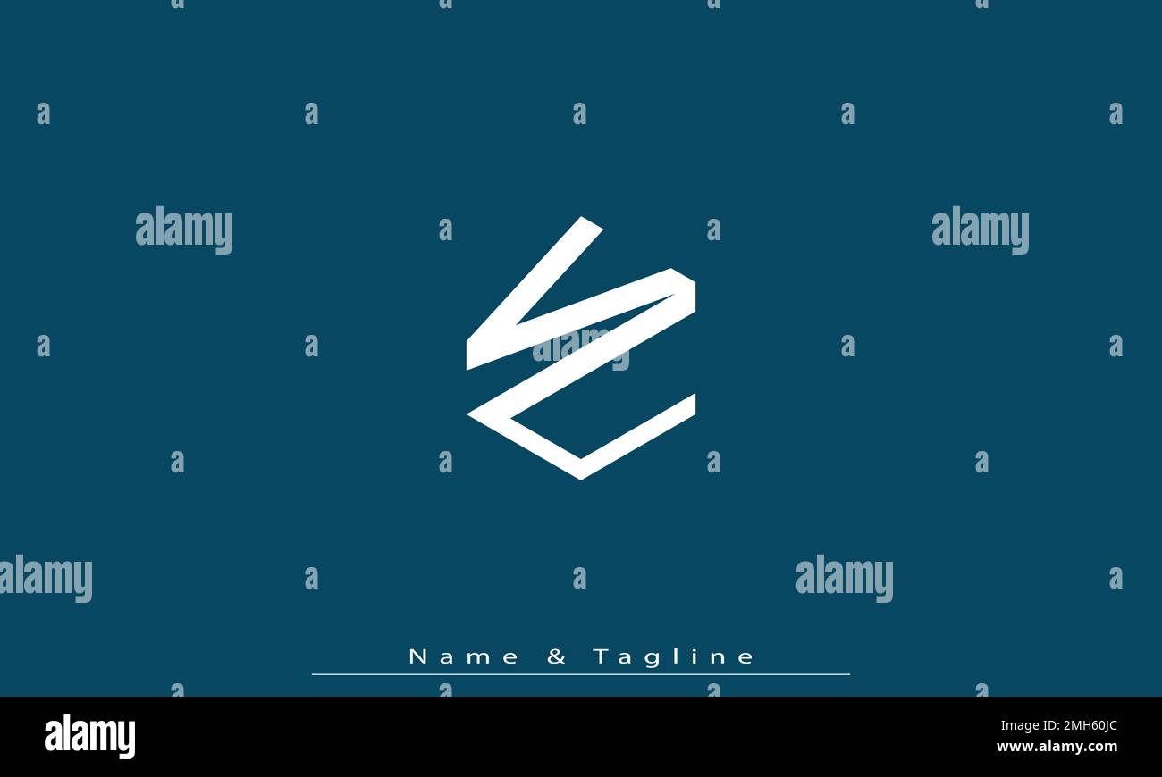 Alphabet letters Initials Monogram logo VC ,CV Stock Vector