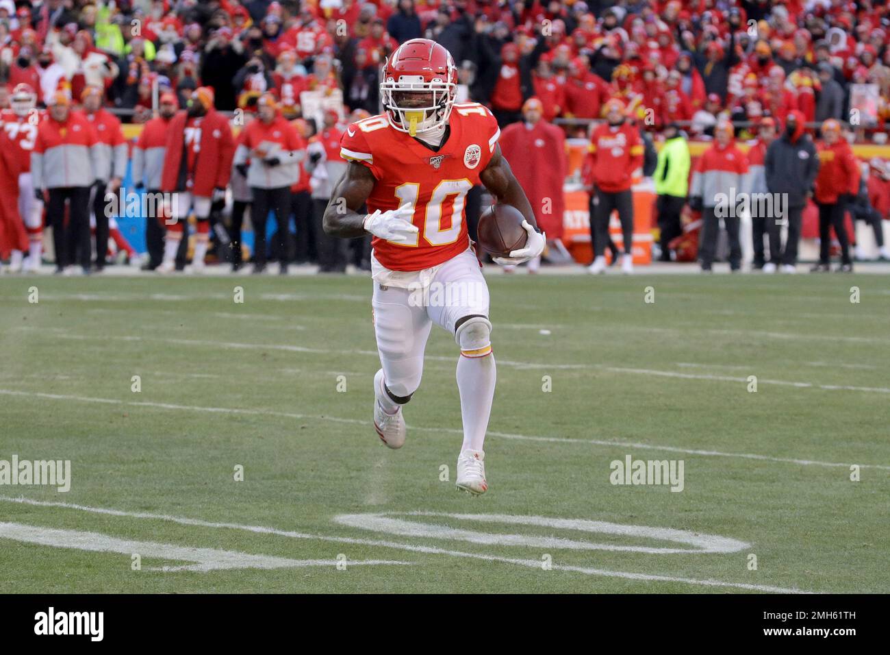 Tyreek Hill 10 Kansas City Chiefs Afc West Division Champions